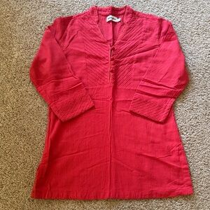 Women's Salmon Textured Tunic
